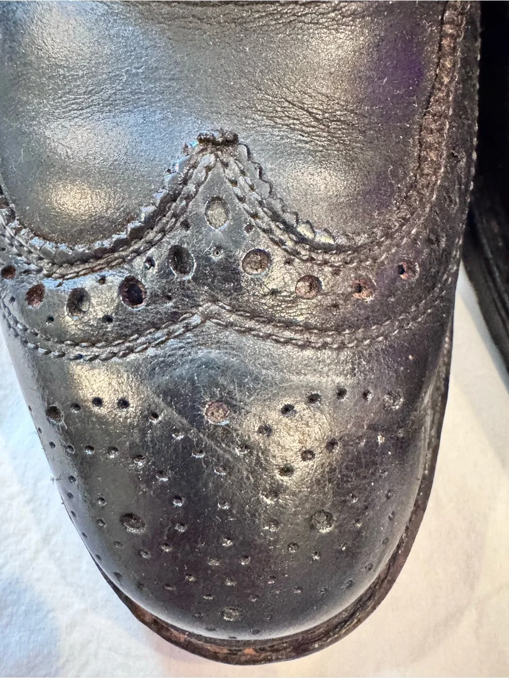 Allen Edmonds Black Leather Chukka Wingtip Boots